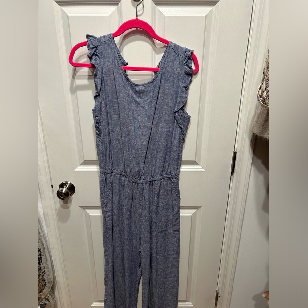 Old Navy Chambray Blue Girls Jumpsuit